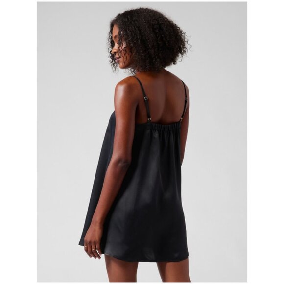 Athleta | Calm Cool Slip Dress In Black - Picture 2 of 16